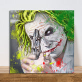 Heath Ledger Canvas Art by Chris Tutty - The Joker Dark Knight Actor